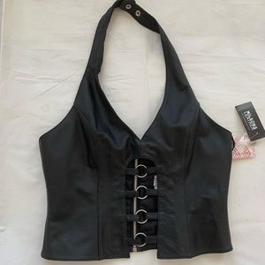 Vintage Wilson’s Leather Halter Top